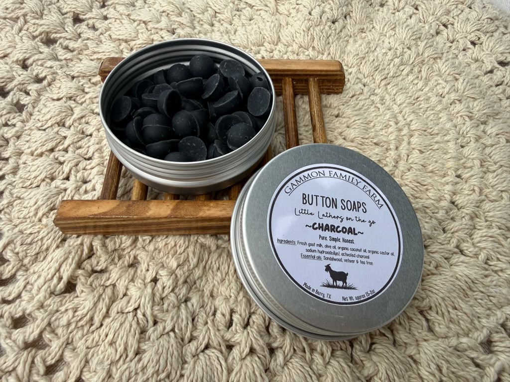 Button Soap Tin - Charcoal